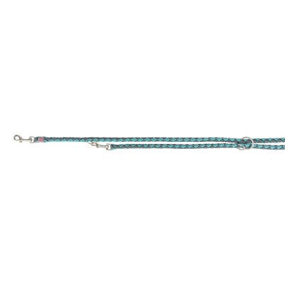 Trixie Hondenriem Cavo Verstelbaar Aqua / Grafiet Grijs 200X1,2 Cm