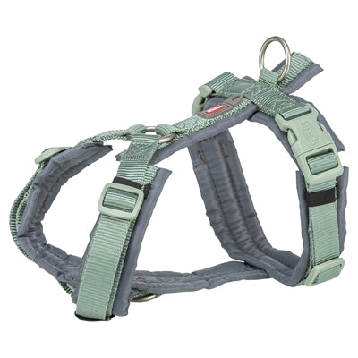 Trixie Hondentuig Premium Trekking Salie Groen / Grafiet Grijs 36-44X1,5 Cm