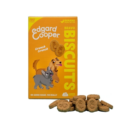 Edgard & Cooper Adult Biscuit Banaan / Pindakaas 400 Gr