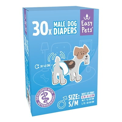 Easypets Hondenluiers Reu S/M 30 St