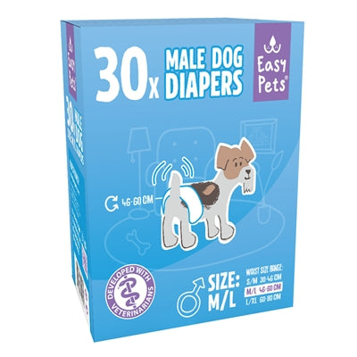Easypets Hondenluiers Reu S/M 30 St