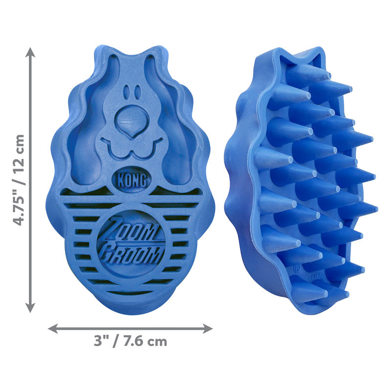 Kong Zoomgroom Boysenberry Blauw 12X7,5X4 Cm