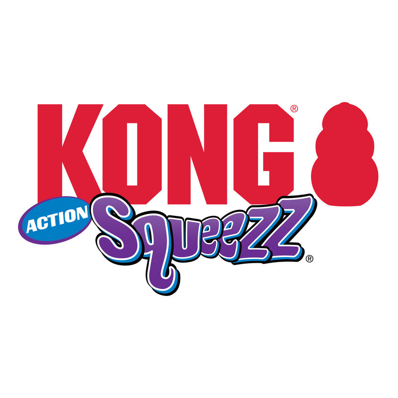 Kong Squeezz Action Bal Rood Large 8,5X8,5X8,5 Cm