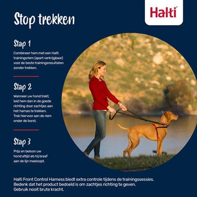 Halti Harness Front Control Zwart Medium