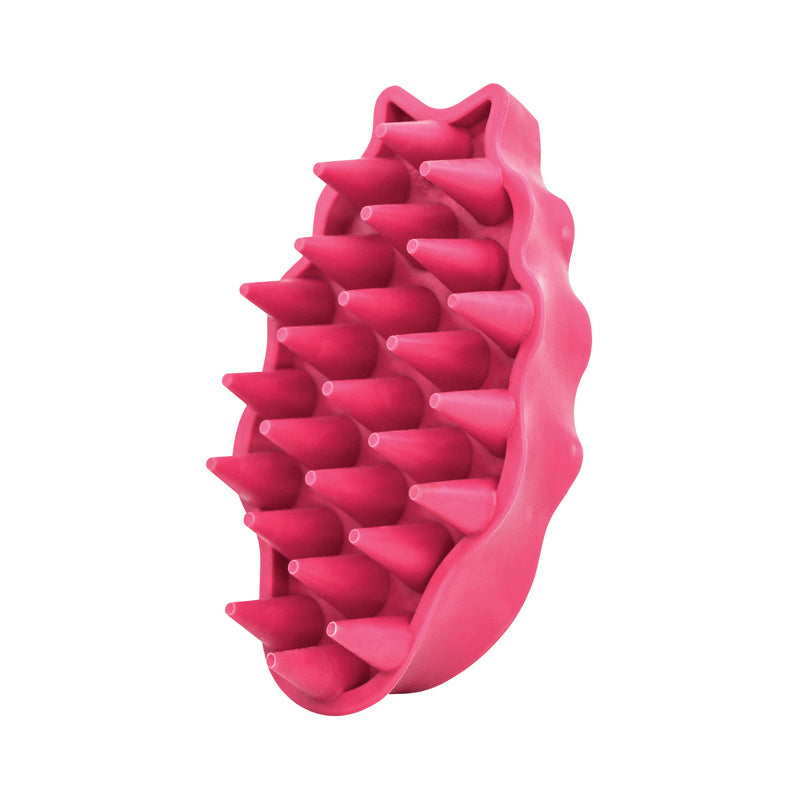 Kong Zoomgroom Rubber Borstel Roze 7,5X4X12 Cm