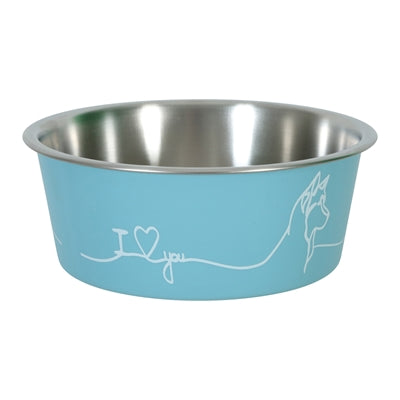 Zolux Love Voerbak Hond Blauw 12,5 Cm 400 Ml