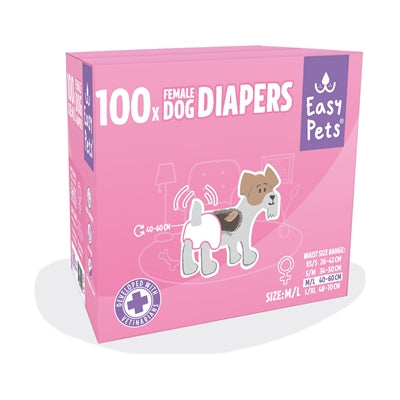 Easypets Hondenluiers Teef S/M 30 St
