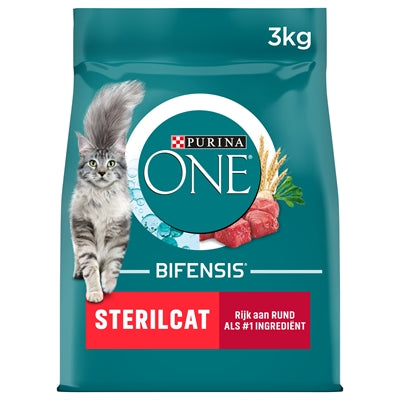 Purina One Sterilcat Rund / Tarwe 3 Kg