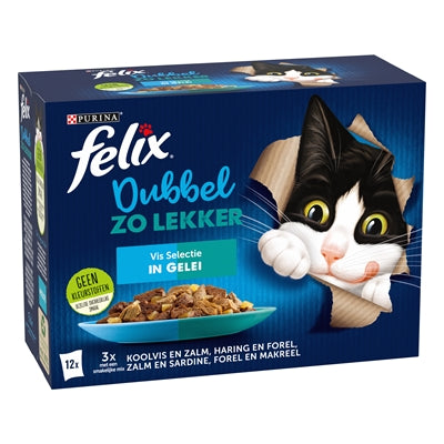 Felix Dubbel Zo Lekker Vis Selectie In Gelei 4X12X85 Gr