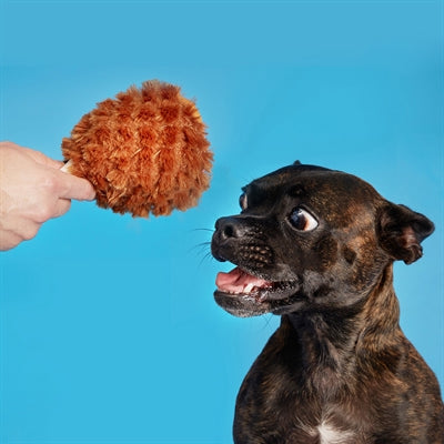 Bark Tavern Turkey Leg Pluche Kalkoen Poot Gevuld Met Spiky Bal 20X12X12 Cm