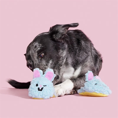 Bark Yippy & Skippy Slippies Pantoffels Pluche Blauw 23X19X4 Cm Tot 10 Kg