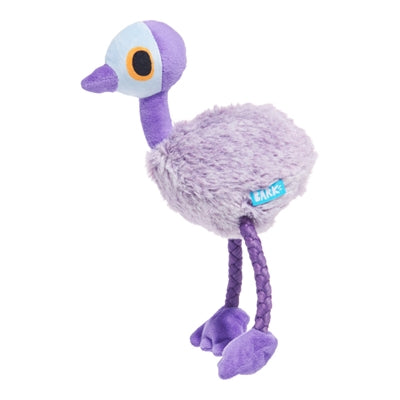Bark Adelaide Emoe Met Flostouw Poten Grijs / Paars 25X18X7,5 Cm Tot 20 Kg