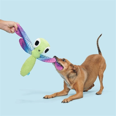 Bark Dragonfly Guy Libelle Pluche Groen / Paarsblauw 41X26X7 Cm