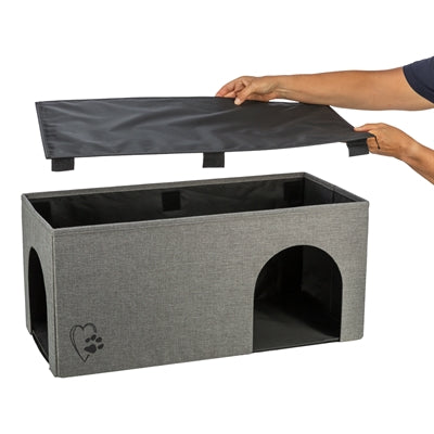 Trixie Kattenmand / Kattenhuis Kimy Soft 2 Verdiepingen Lichtgrijs 76X37X72 Cm