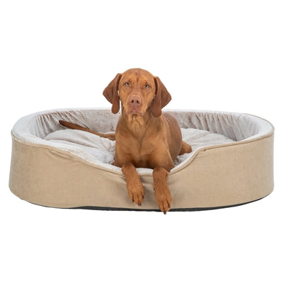 Trixie Vital Hondenmand Lino Soft Ovaal Beige / Creme 60X45 Cm