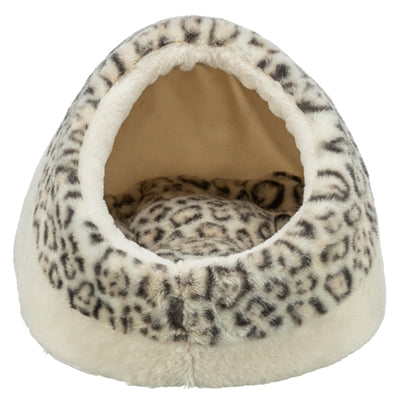 Trixie Kattenmand Iglo Leo Soft Pluche Creme / Panterprint 35X41X26 Cm