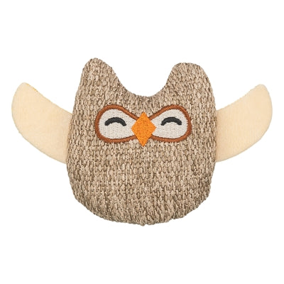 Trixie Uil Stof / Pluche Met Kattenkruid / Catnip Beige 8 Cm