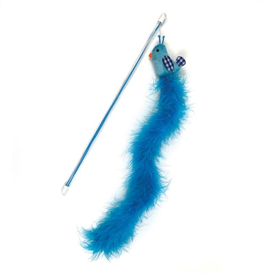 Happy Pet Tabby Patch Kattenhengel Vogel Blauw 40X7,5 Cm