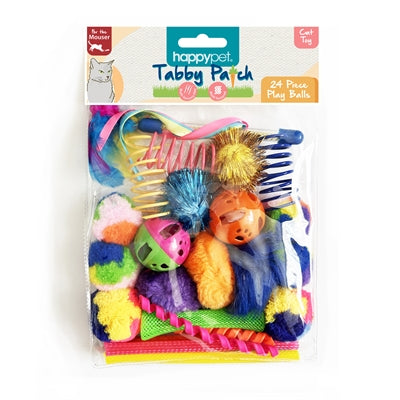 Happy Pet Tabby Patch Ballen Multipack 17X15X3,5 Cm 24 St