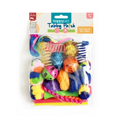 Happy Pet Tabby Patch Variatie Pack Speeltjes 16,5X15X4 Cm 24 St