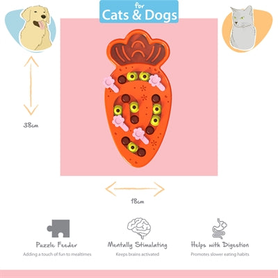 Happy Pet Tabby Patch Wortel Puzzel Intelligentie Speelgoed 28X18X4 Cm