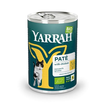 Yarrah Cat Blik Pate Graanvrij Kip 12X400 Gr