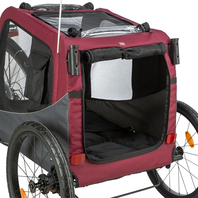 Trixie Hondenfietskar Grijs / Rood 61/125X56X64 Cm