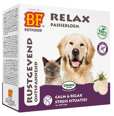 Bf Petfood Relax Hond / Kat Rustgevend / Kalmerend 100 St