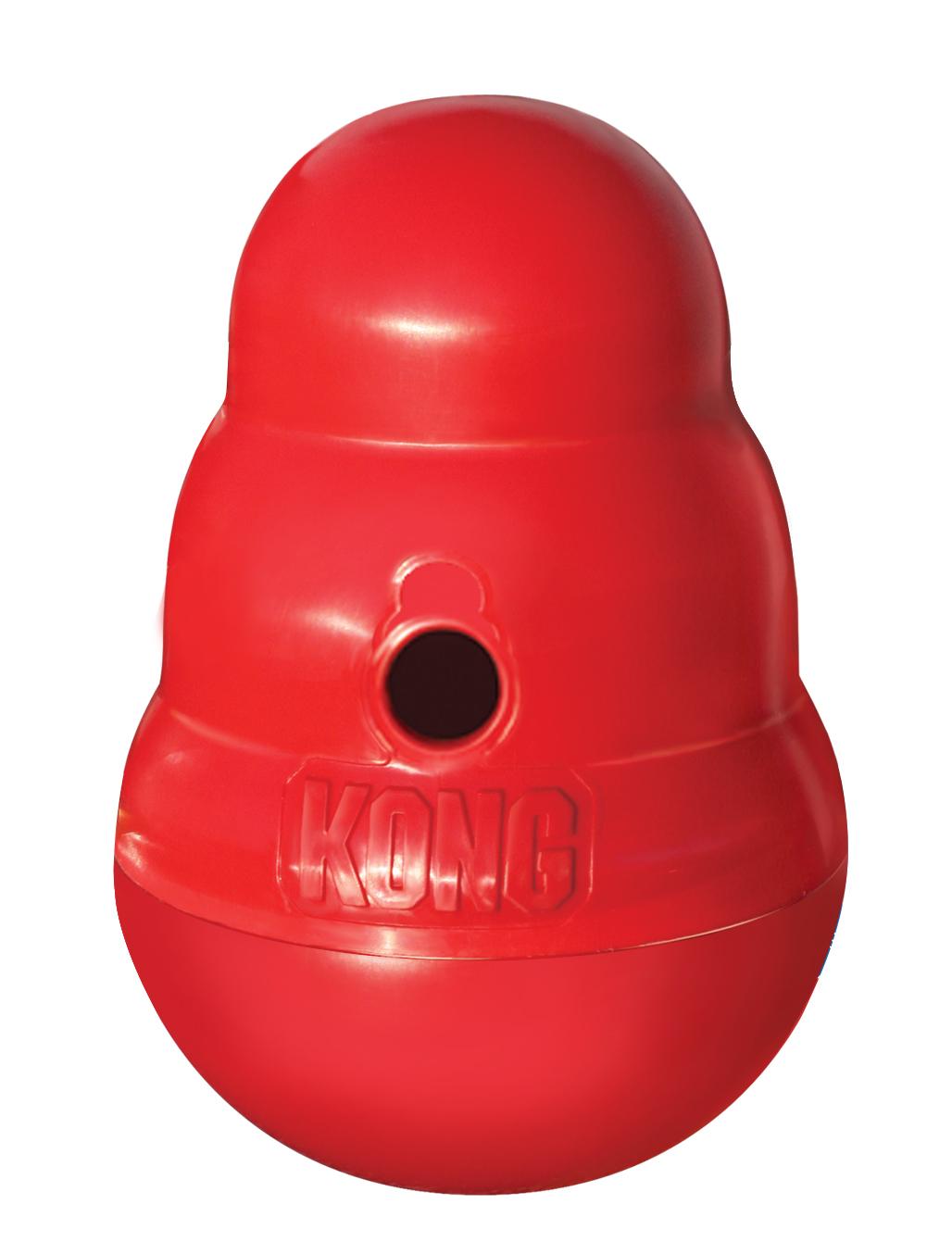 Kong Snack Dispenser Wobbler Rood Large 19X13X13 Cm