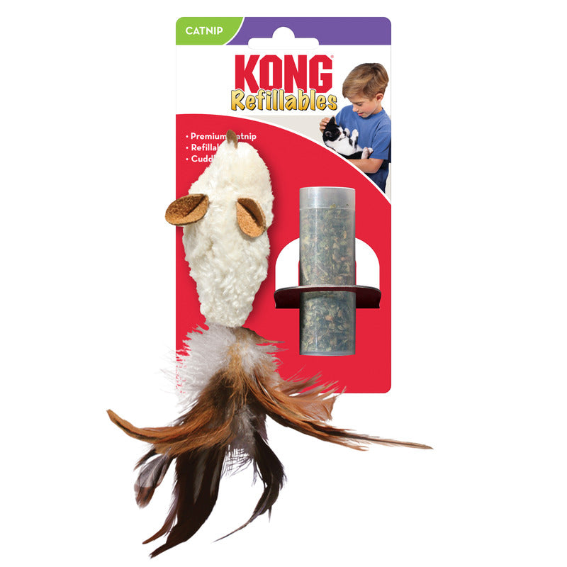 Kong Kat Catnip Feather Muis 5X2,5X16,5 Cm
