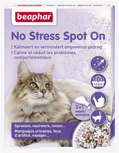 Beaphar No Stress Spot On Kalmeert En Stimuleert Goed Gedrag Kat 3 Pip
