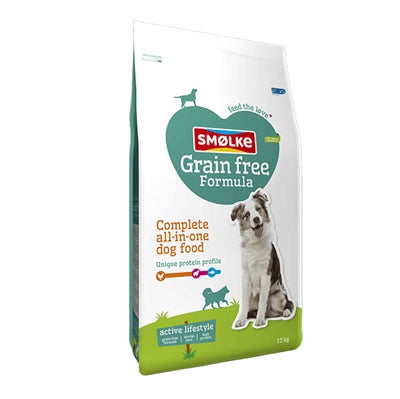 Smolke Hond Adult Kip / Lam / Vis Graanvrij 12 Kg
