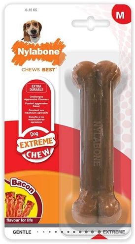 Nylabone Dura Chew Voor Harde Bijters Baconsmaak Vanaf 23 Kg