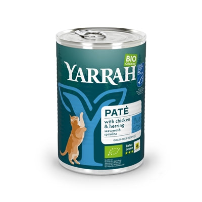 Yarrah Cat Blik Pate Graanvrij Vis 12X400 Gr
