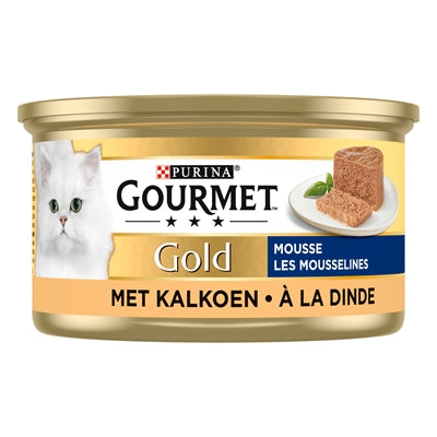 Gourmet Gold Fijne Mousse Kalkoen 24X85 Gr