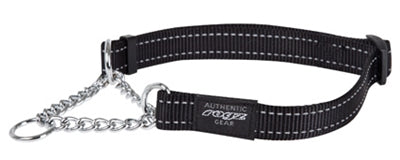 Rogz For Dogs Fanbelt Halfslip Halsband Zwart 20 Mmx34-56 Cm