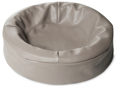 Bia Bed Kunstleer Hoes Hondenmand Taupe Bia-2 60X50X12,5 Cm