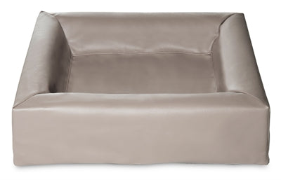 Bia Bed Kunstleer Hoes Hondenmand Taupe Bia-2 60X50X12,5 Cm