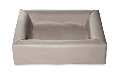 Bia Bed Kunstleer Hoes Hondenmand Taupe Bia-2 60X50X12,5 Cm