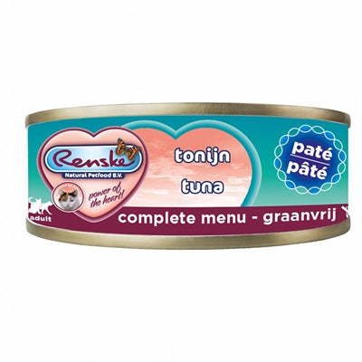 Renske Vers Vlees Maaltijd Kat Verse Tonijn Paté Graanvrij 24X70 Gr