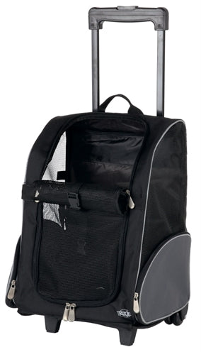 Trixie Reismand Trolley Zwart / Grijs 32X25X45 Cm