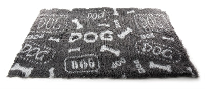 Martin Vetbed Dog Print Grijs / Wit Gerecycled 75X50 Cm