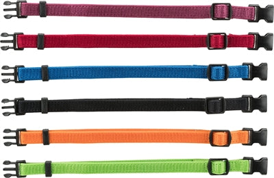 Trixie Puppy Halsband Set Zwart/Rood/Blauw/Appel/Papaya/Orchidee 17-25 Cm 6 St