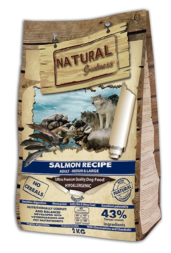 Natural Greatness Salmon Recipe Sensitive Medium / Large 2 Kg