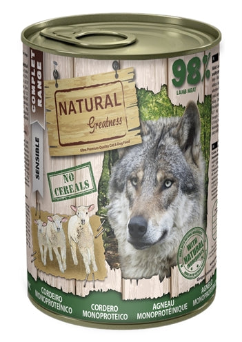 Natural Greatness Monoprotein Lamb Recipe 400 Gr