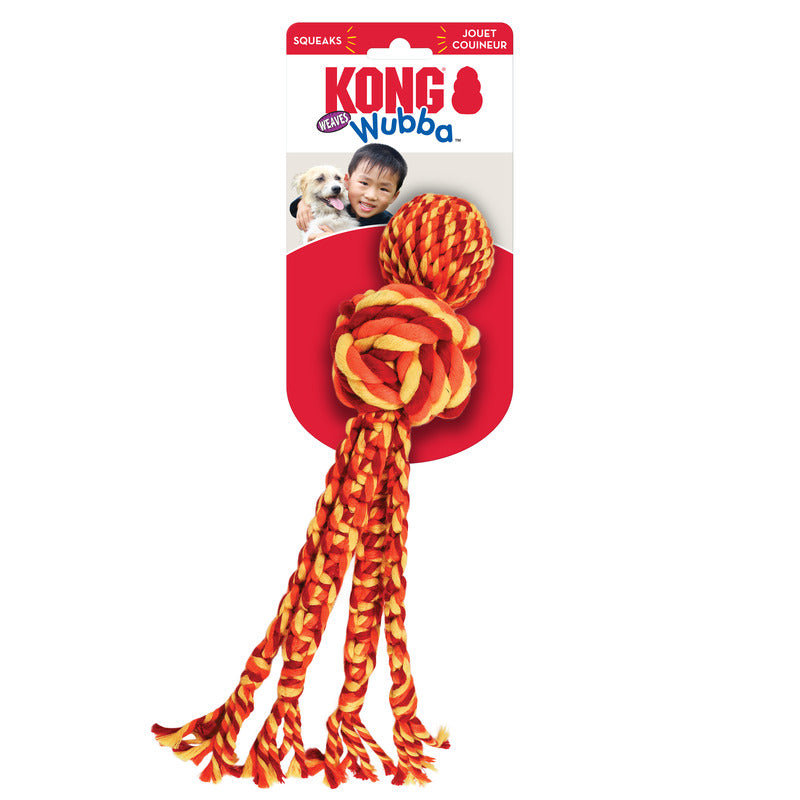 Kong Wubba Weaves Touw Assorti 38X8,5X8,5 Cm