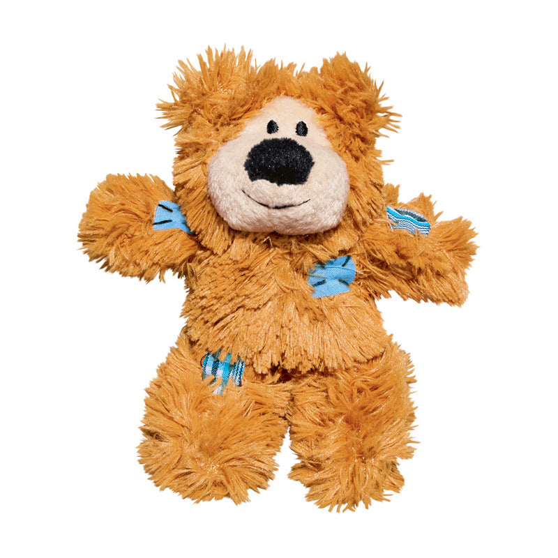 Kong Cat Softies Patchwork Bear Assorti 7,5X5X12,5 Cm