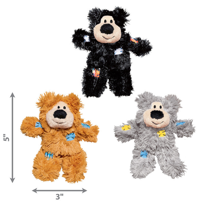Kong Cat Softies Patchwork Bear Assorti 7,5X5X12,5 Cm