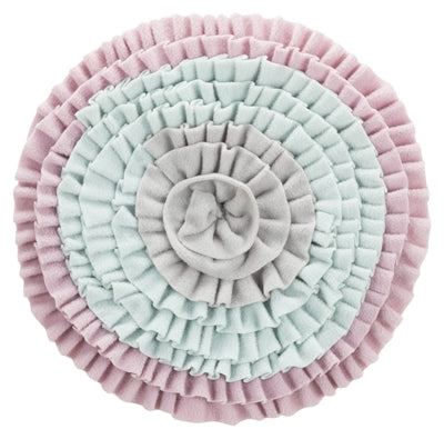 Trixie Junior Snuffelmat Zacht Roze / Mintgroen / Grijs 38X38 Cm
