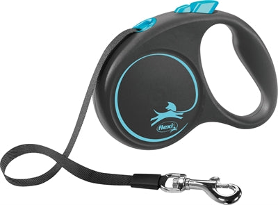 Flexi Rollijn Black Design Tape Blauw  S 5 Mtr Tot 15 Kg